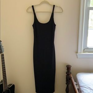 Urban Outfitters Ribbed Bodycon Midi Slip Dress